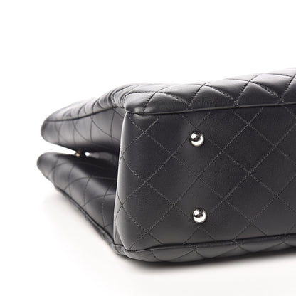 Chanel Calfskin Quilted Large Classic Shopping Tote Black 7 of 10