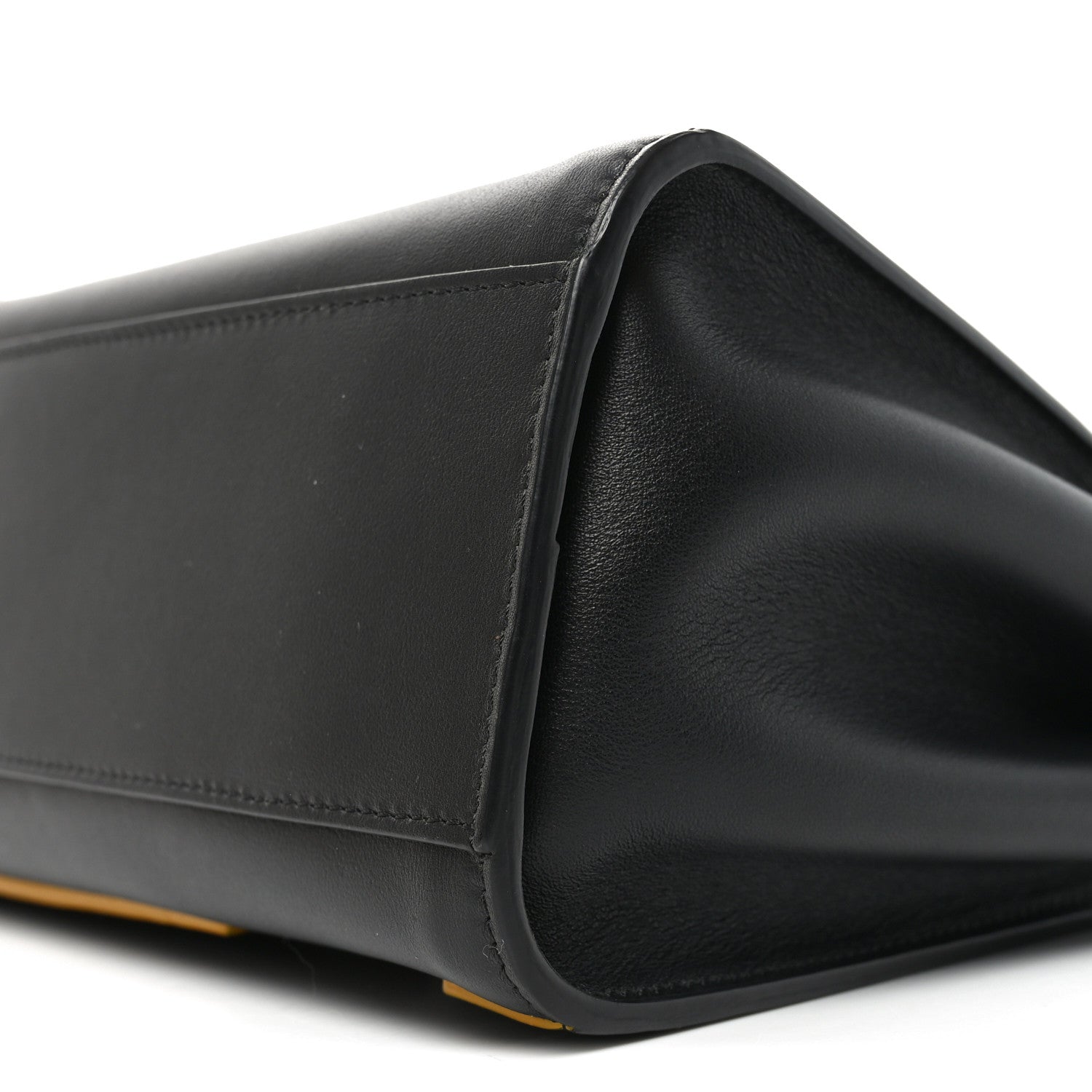 Fendi Nappa FF Mini Peekaboo Iconic Satchel Black Sunflower 10 of 10