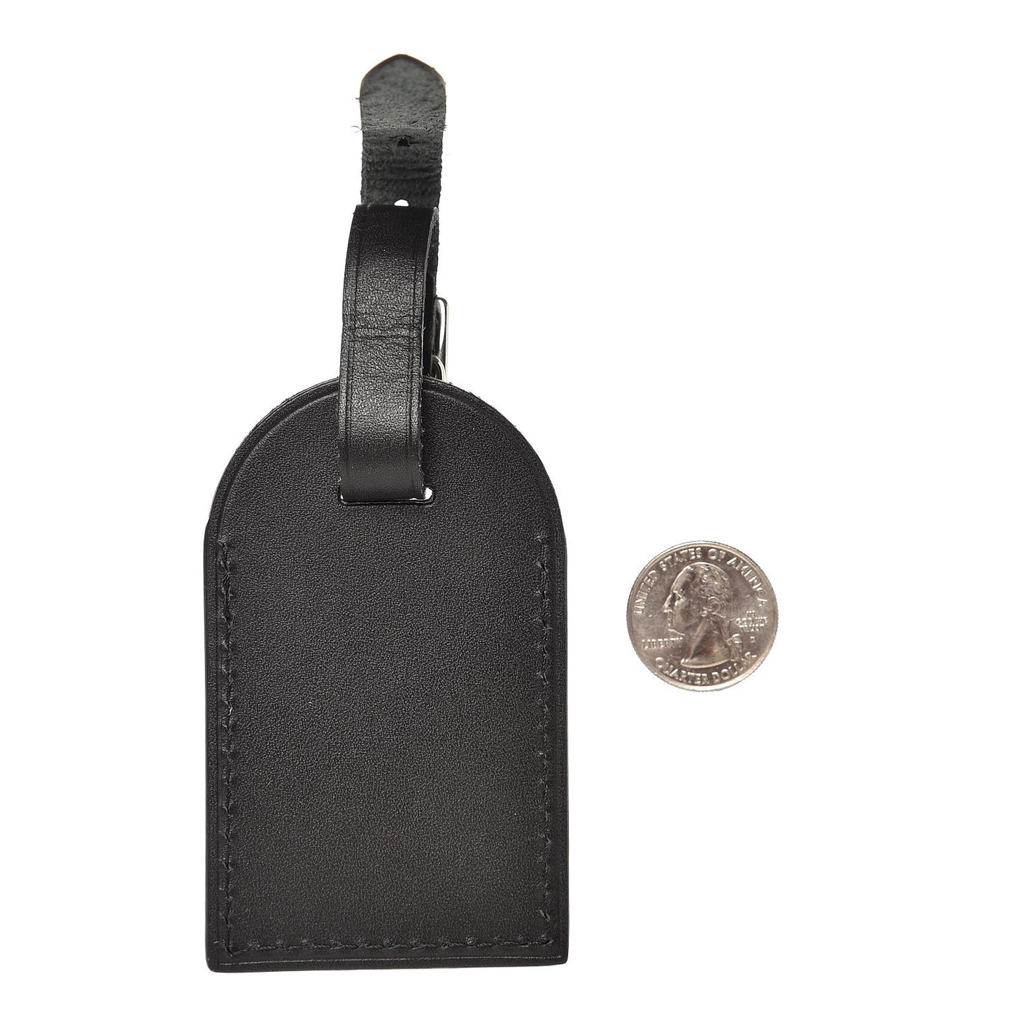 Calfskin Luggage Tag Black