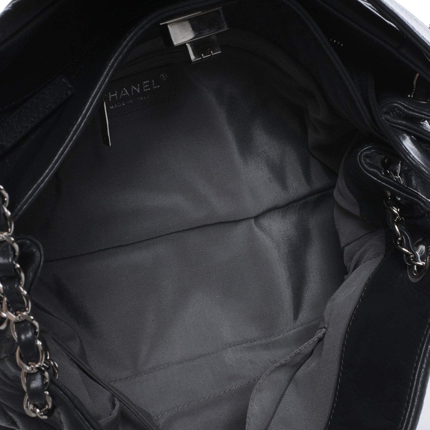 Lambskin Igloo Shoulder Bag Grey