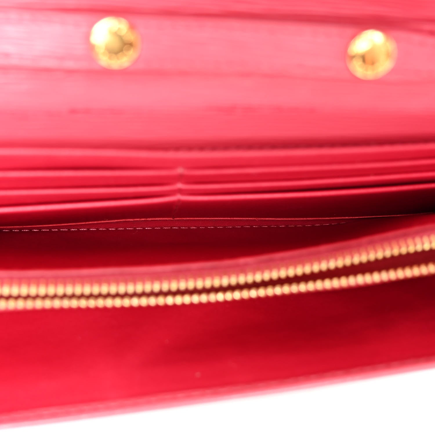 Prada Vitello Move Metal Oro Chain Wallet Peonia 5 of 10