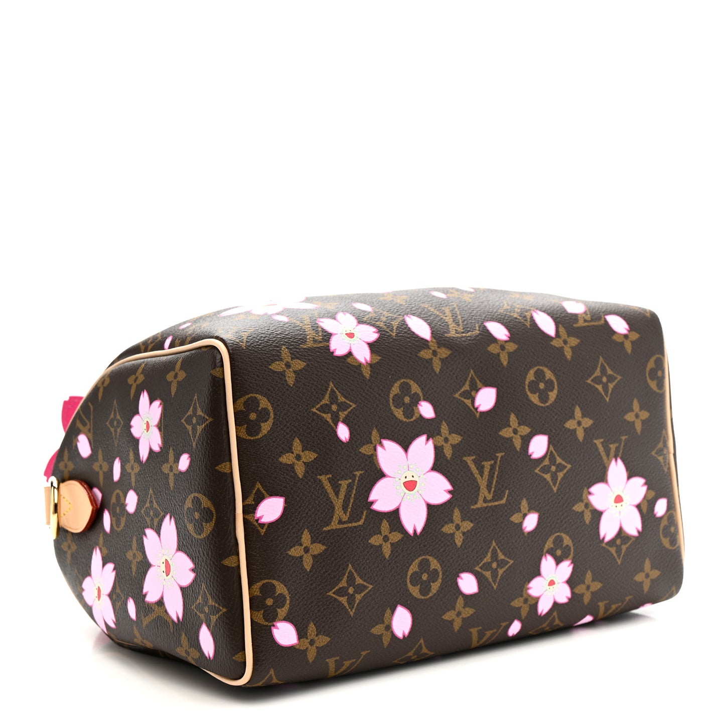 LV X TM Monogram Cherry Blossom Speedy Bandouliere 25 Sakura Brown