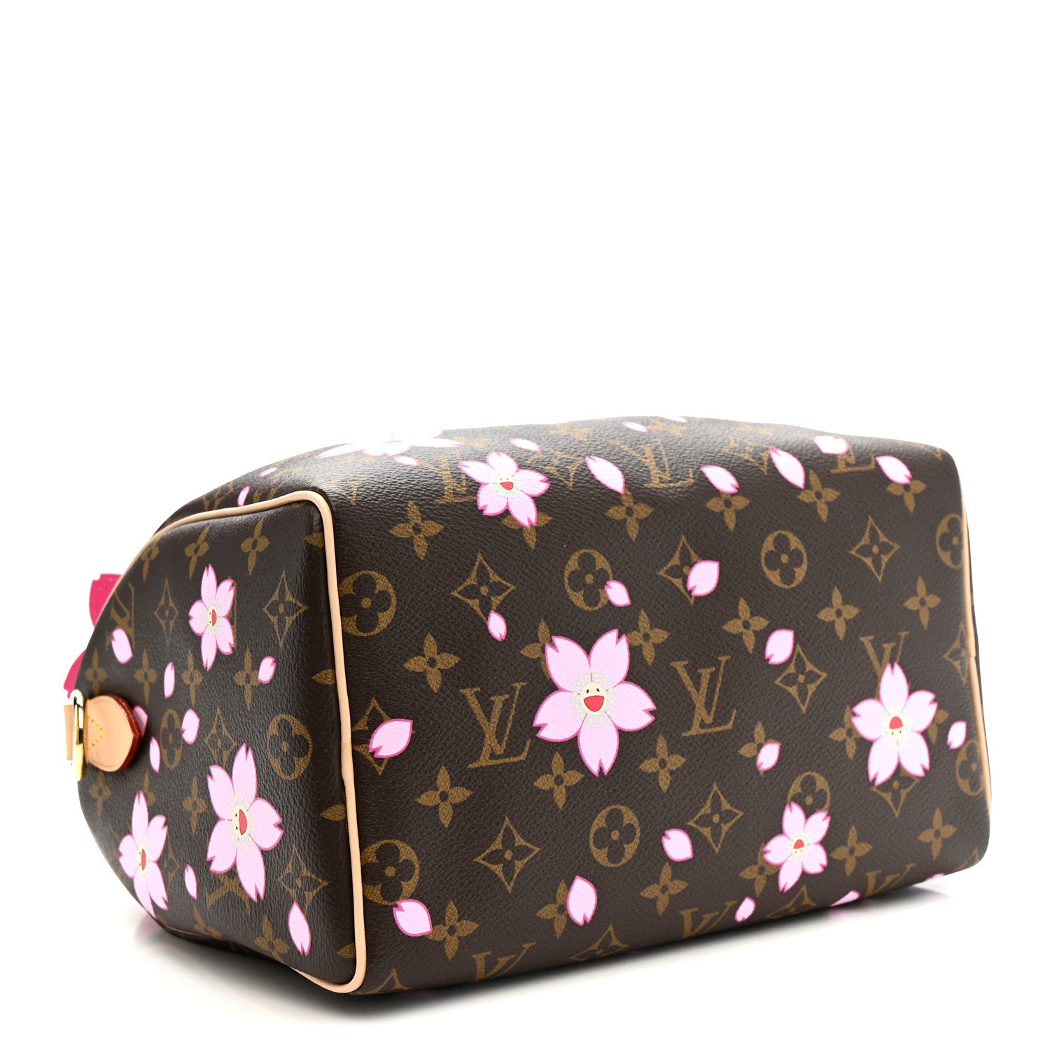 Louis Vuitton LV X TM Monogram Cherry Blossom Speedy Bandouliere 25 Sakura Brown 4 of 9