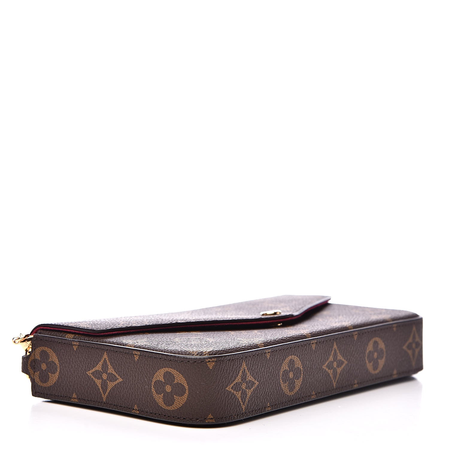 Louis Vuitton Monogram Pochette Felicie Chain Wallet Fuchsia 4 of 13