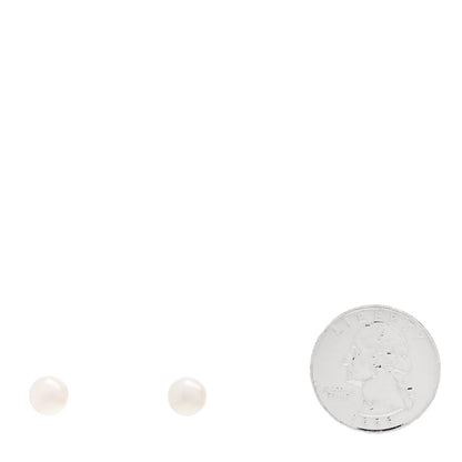 Mikimoto 18K Yellow Gold Akoya Pearl 7-7.5mm Stud Earrings 2 of 5