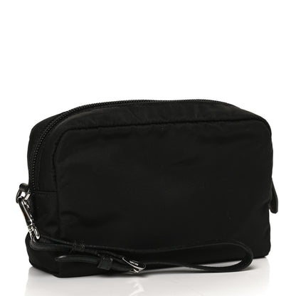 Prada Tessuto Nylon Saffiano Wristlet Black 3 of 14