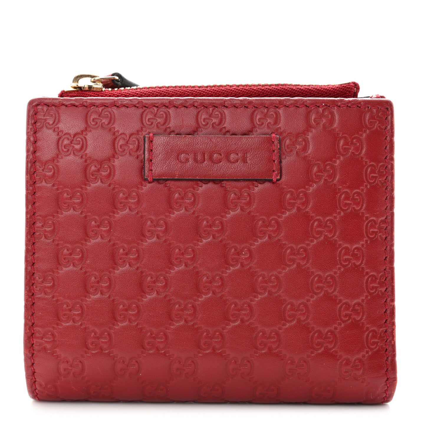 Microguccissima Bi-Fold Wallet Red