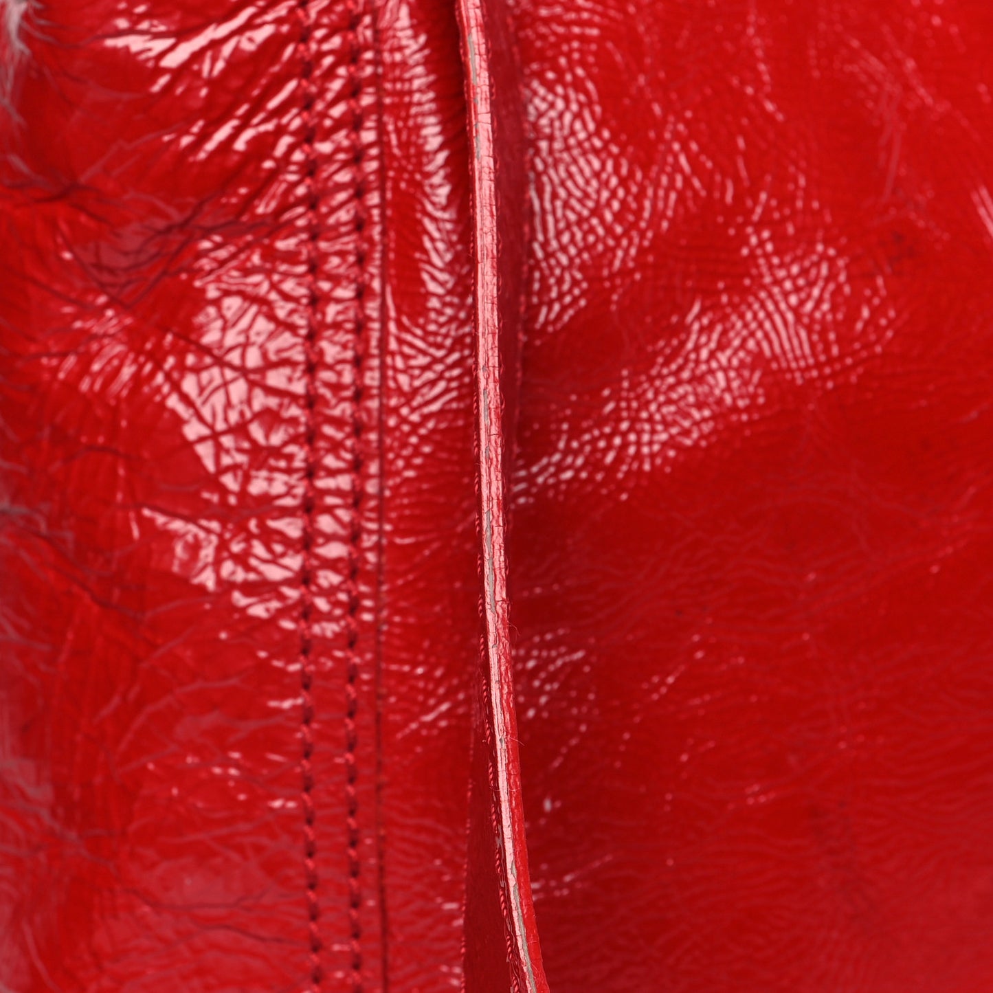 Vitello Naplak Large Convertible Baguette Rosso