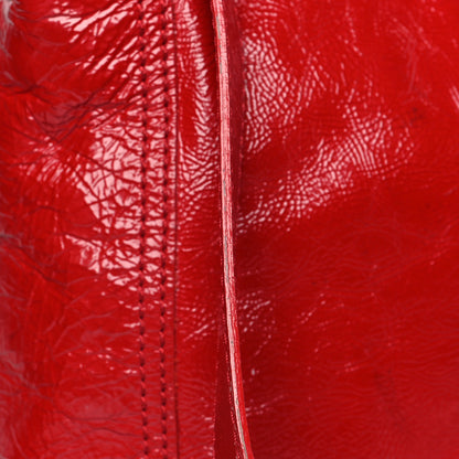 Fendi Vitello Naplak Large Convertible Baguette Rosso 13 of 14