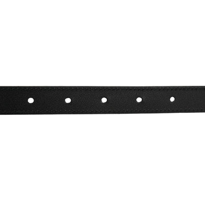 Gucci Calfskin Pearl Double G 20mm Belt 80 32 Black Cream 4 of 6
