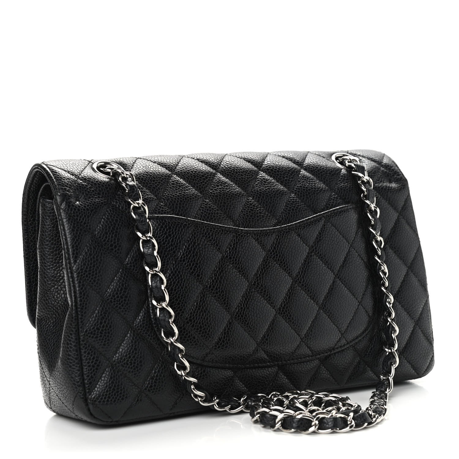 Chanel Caviar Quilted Medium Double Flap Black 3 of 11