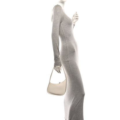 The Row Smooth Calfskin Half Moon Shoulder Bag New Ivory 2 of 9