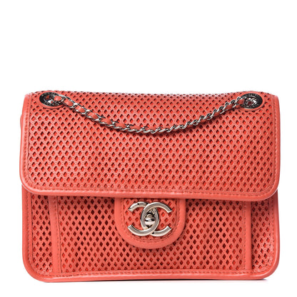 Chanel Perforated Calfskin Small Up In The Air Flap Red 1 of 21