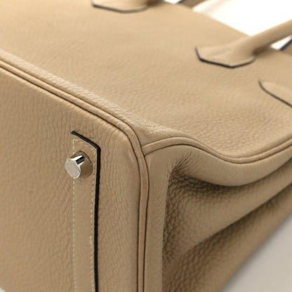 Hermes Taurillon Clemence Birkin 30 Trench 10 of 12