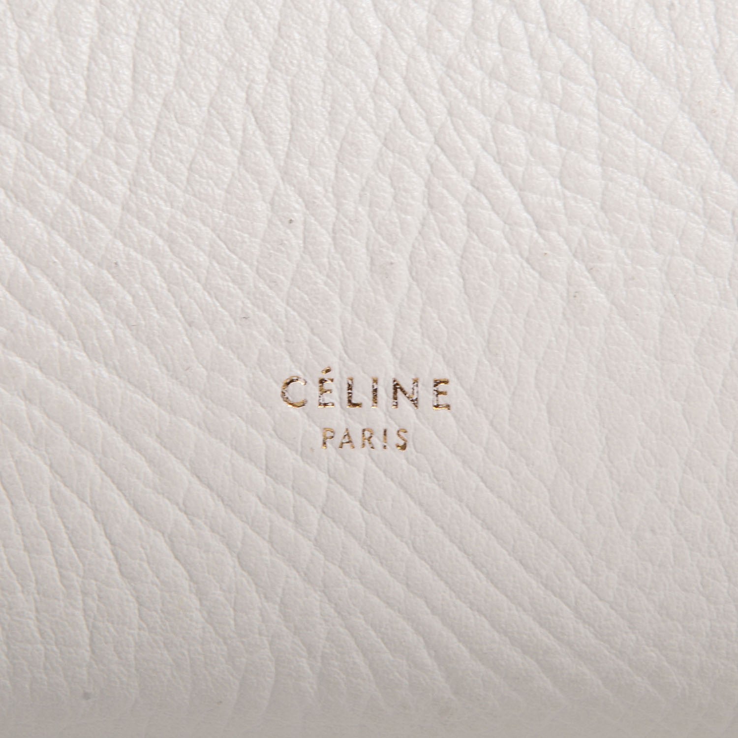 Celine Elephant Calfskin Small Bi-Color Tie Knot Tote White Black 9 of 9