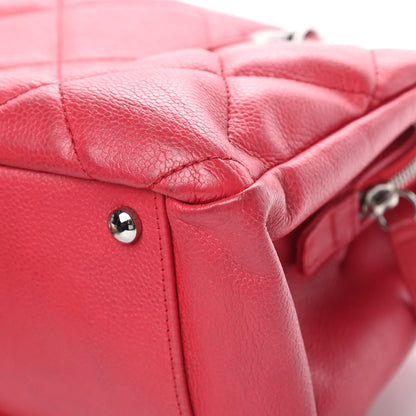 Chanel Soft Caviar Quilted CC Timeless Tote Fuchsia 11 of 19