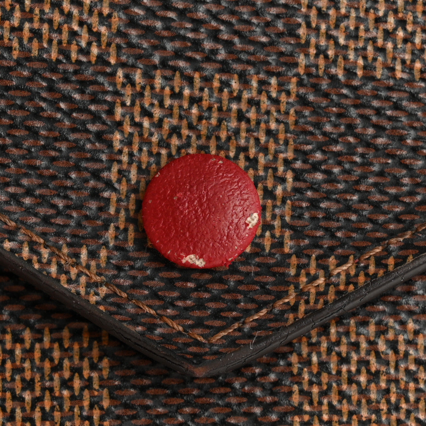 Louis Vuitton Damier Ebene Victorine Wallet Red 10 of 13