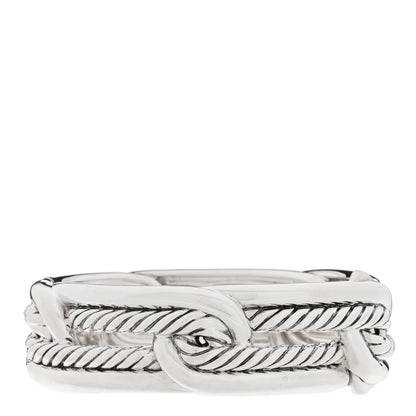 David Yurman Sterling Silver Diamond Labyrinth Link Bracelet 2 of 3