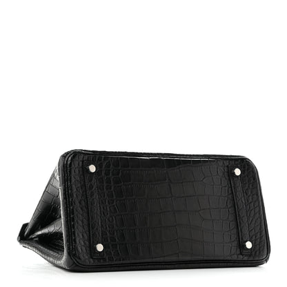 Hermes Matte Alligator Birkin 30 Black 4 of 13