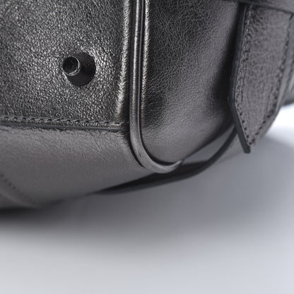 Burberry Metallic Calfskin Shoulder Bag Anthracite 12 of 13
