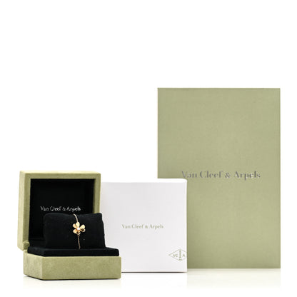 Van Cleef & Arpels 18K Yellow Gold Diamond Mini Frivole Bracelet 4 of 4