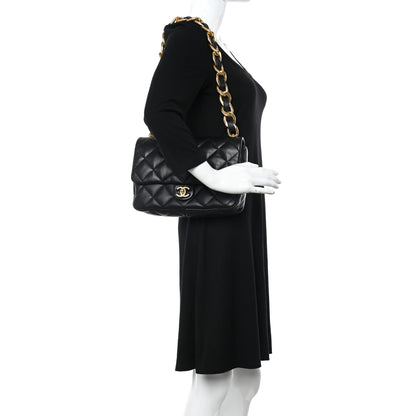 Chanel Lambskin Quilted Large CC Funky Town Flap Black 2 of 11