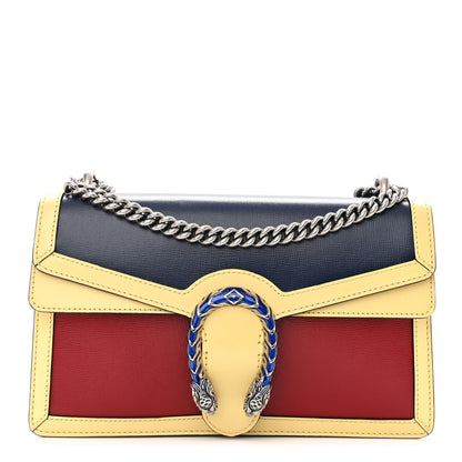 Gucci Azalea Calfskin Enamel Small Dionysus Shoulder Bag New Cherry Red Blue Agata Butter Electric Blue 1 of 10