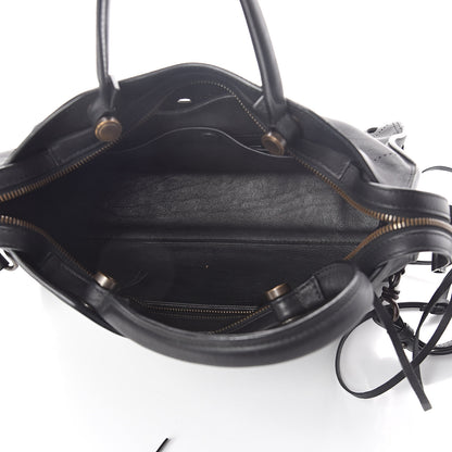 Balenciaga Veau Soyeux Perforated Blackout Hardware S City Black 5 of 8