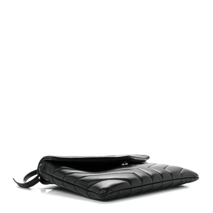 Saint Laurent Calfskin Y Quilted Monogram Loulou Flap Bag Black 4 of 14