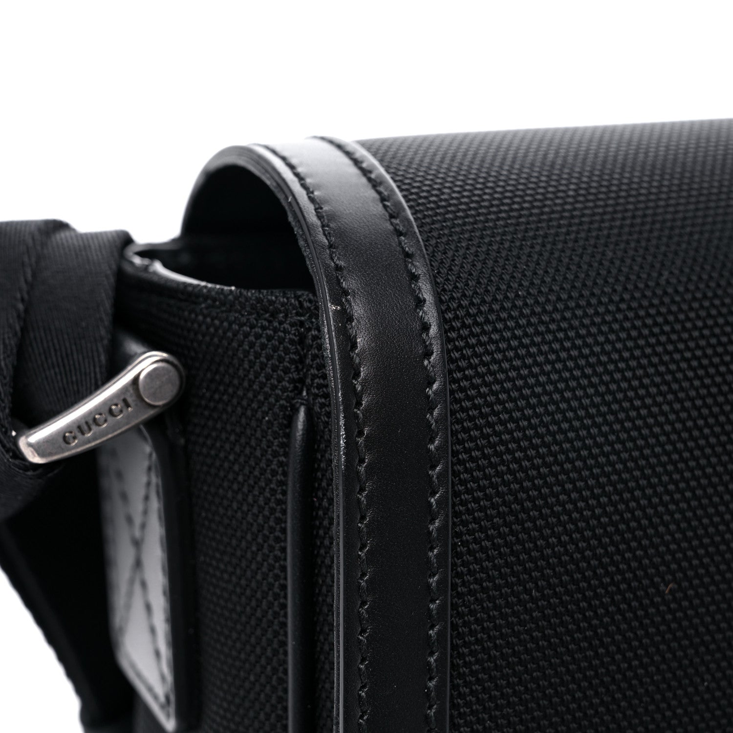 Gucci Techno Canvas Web Flap Messenger Bag Black 11 of 11