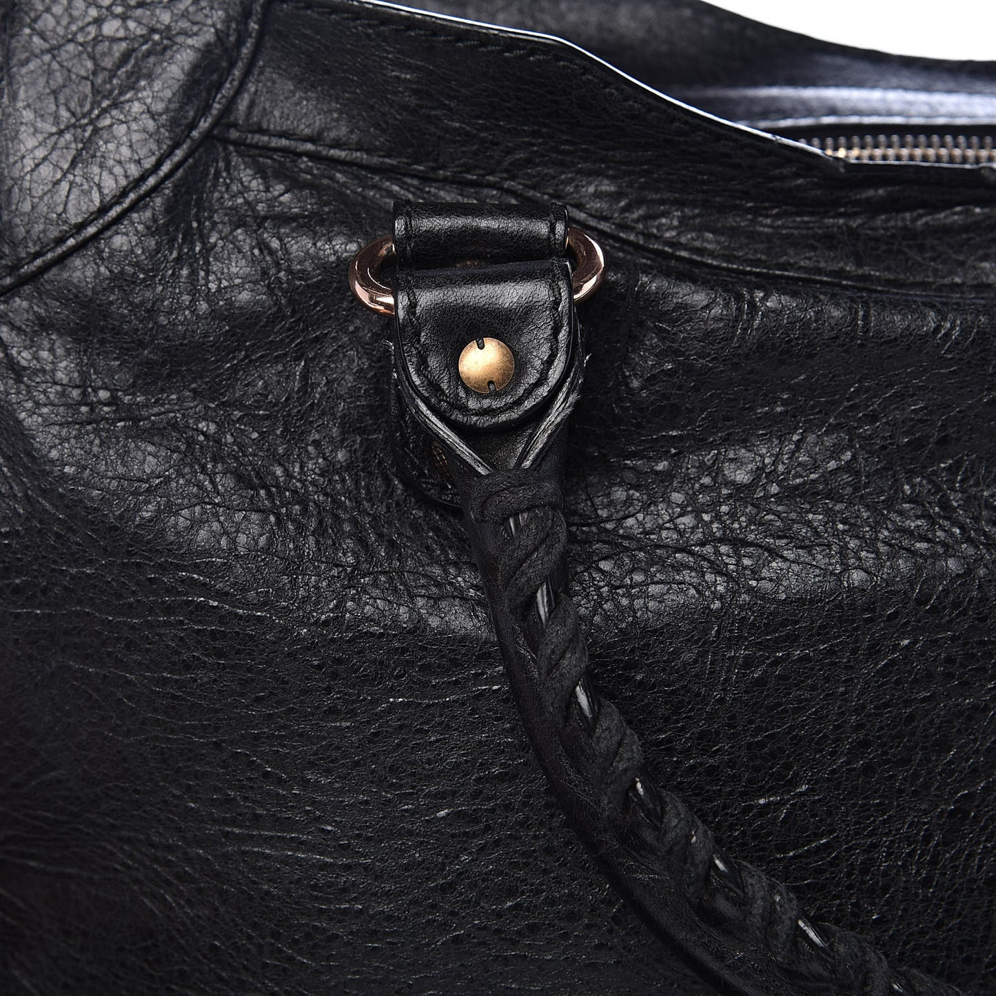 Agneau Giant 12 Rose Gold Hardware City Black