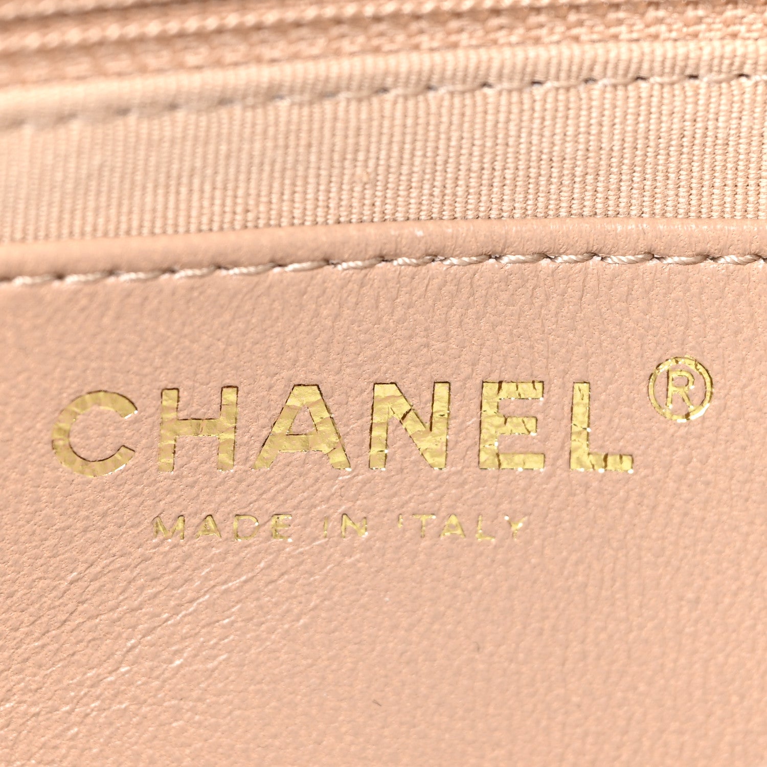 Chanel Lambskin Quilted Large CC Funky Town Flap Beige 7 of 10