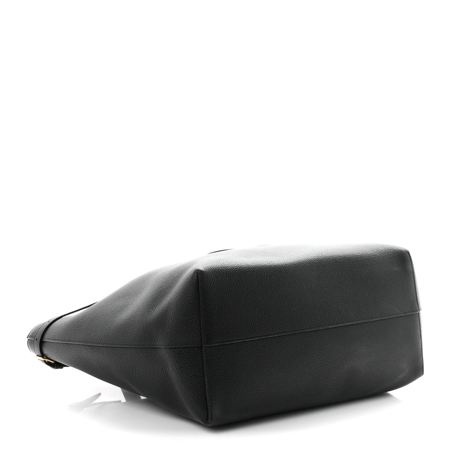 Grained Calfskin Triomphe Medium Cabas Anais Black