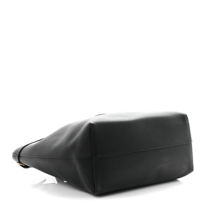 Celine Grained Calfskin Triomphe Medium Cabas Anais Black 4 of 10
