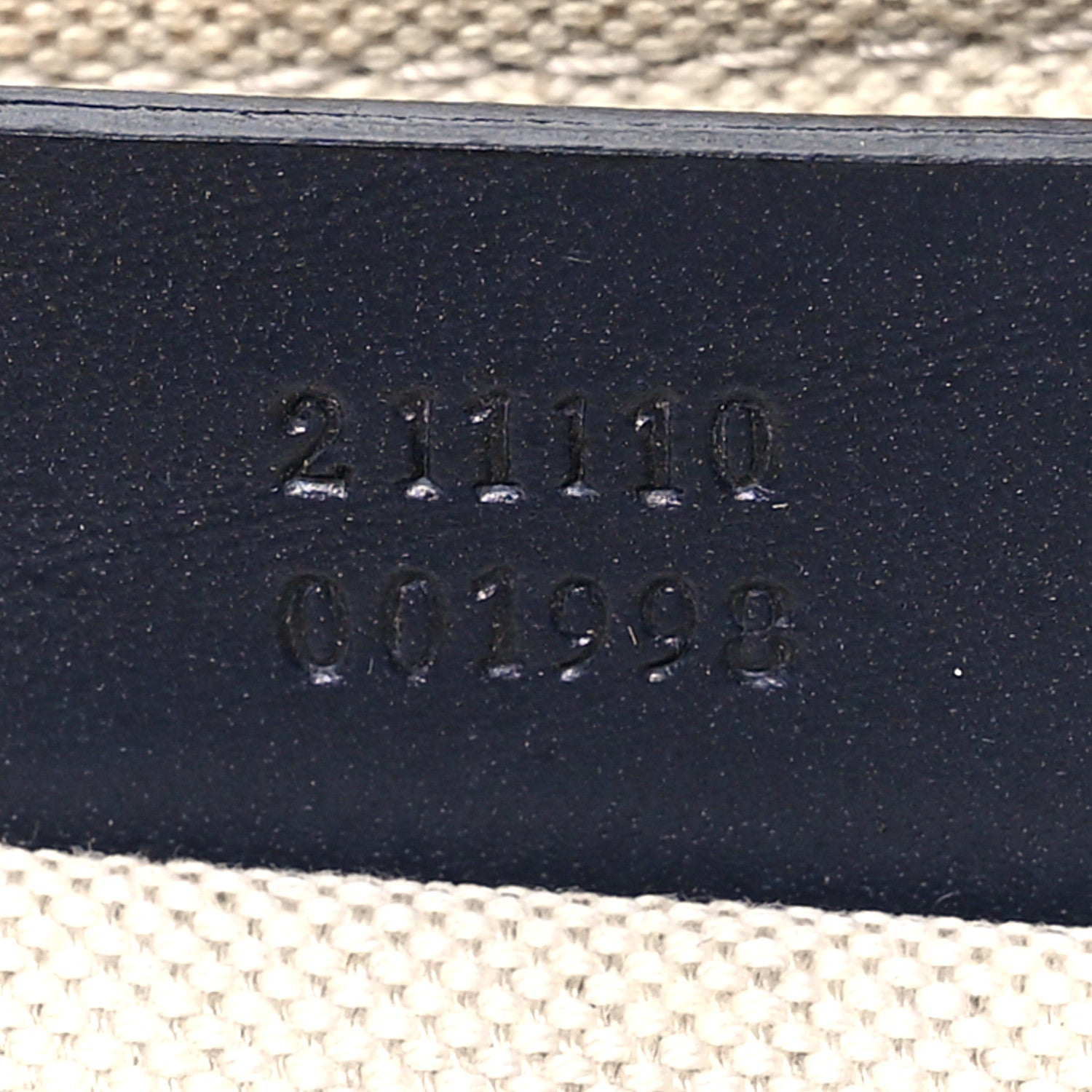 Gucci GG Supreme Monogram Belt Bag Navy 7 of 12