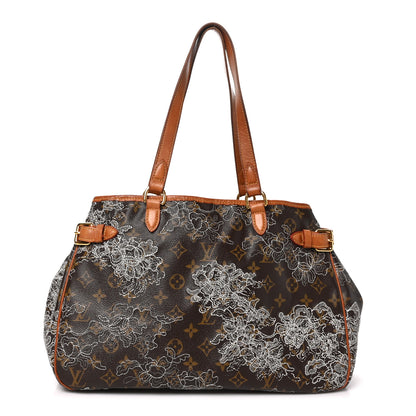 Louis Vuitton Monogram Dentelle Batignolles Horizontal Silver 1 of 8