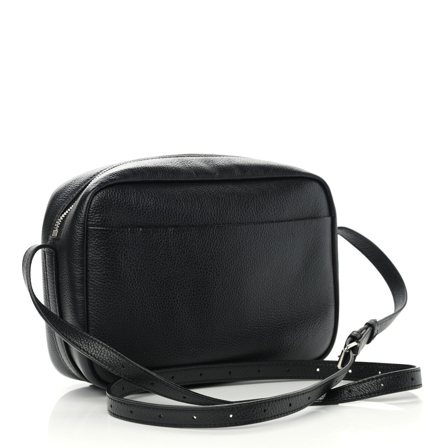 Calfskin Logo M Everyday Camera Bag Black