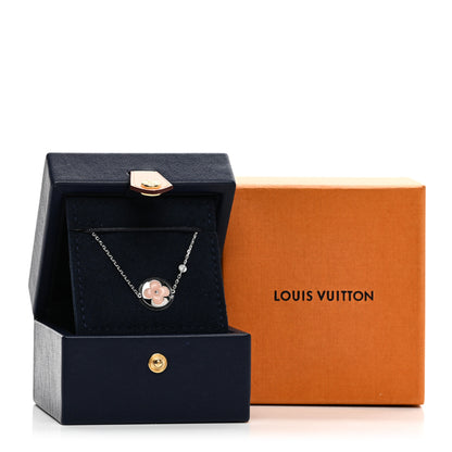 Louis Vuitton 18K White Gold Diamond Pink Opal Color Blossom BB Sun Bracelet 4 of 4