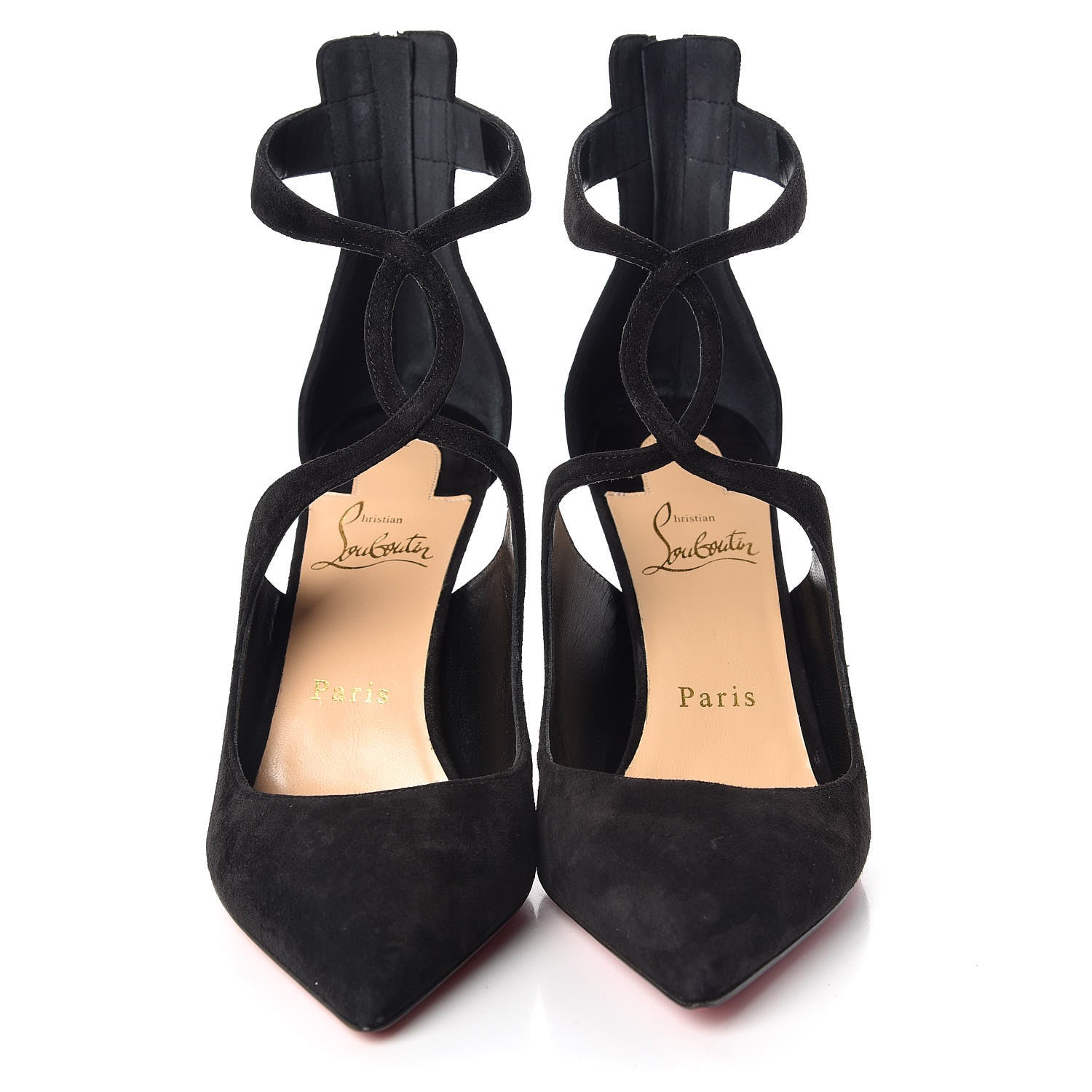 Christian Louboutin Veau Velours Rosas 85 Pumps 38.5 Black 2 of 8
