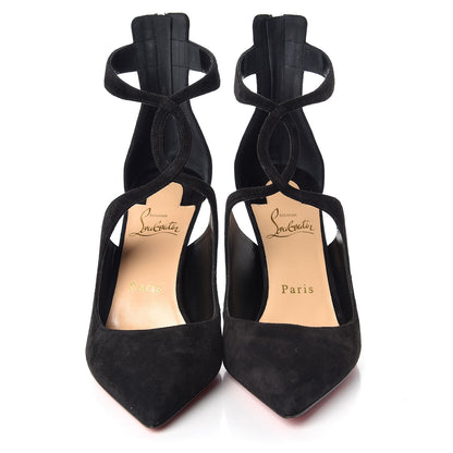 Christian Louboutin Veau Velours Rosas 85 Pumps 38.5 Black 2 of 8