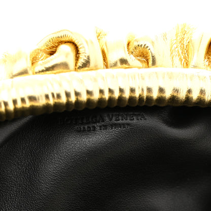 Bottega Veneta Metallic Bark Calfskin The Mini Pouch Gold 6 of 10