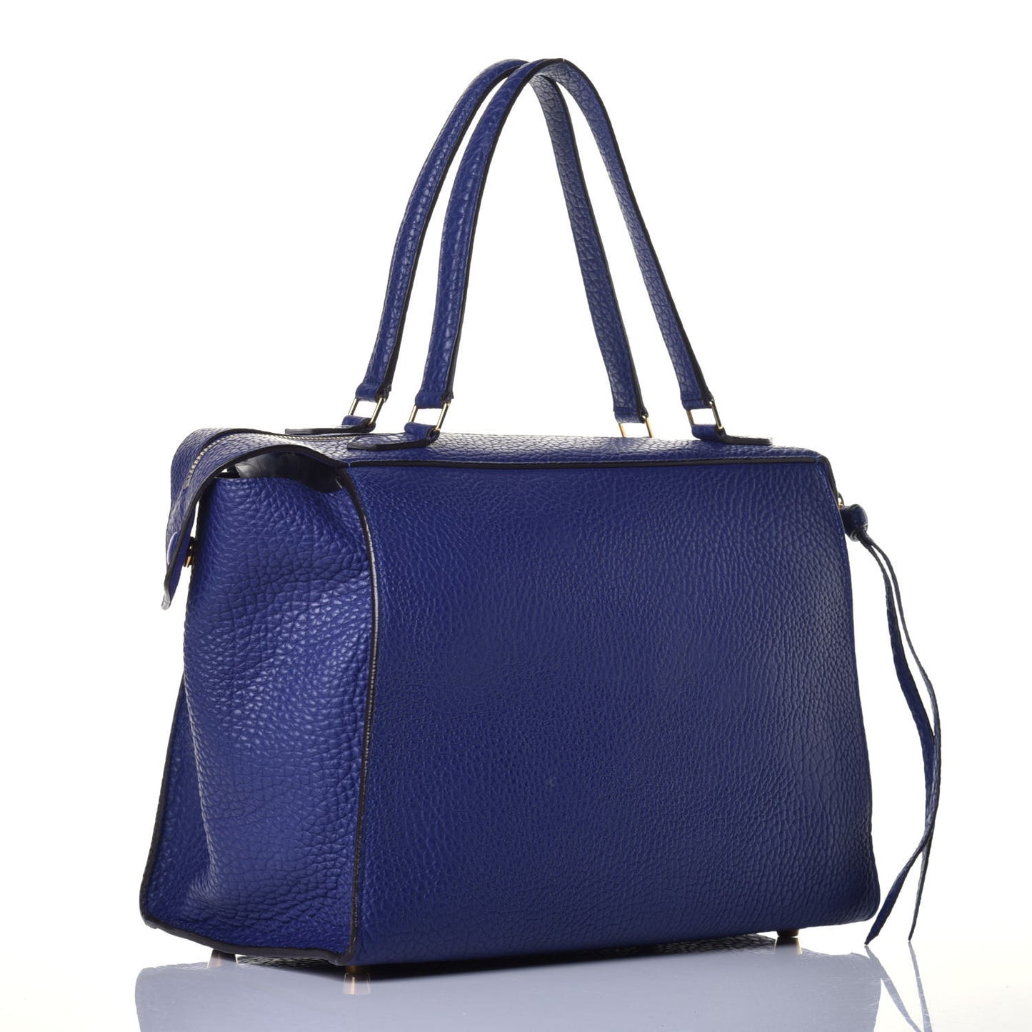Bullhide Calfskin Small Ring Bag Indigo