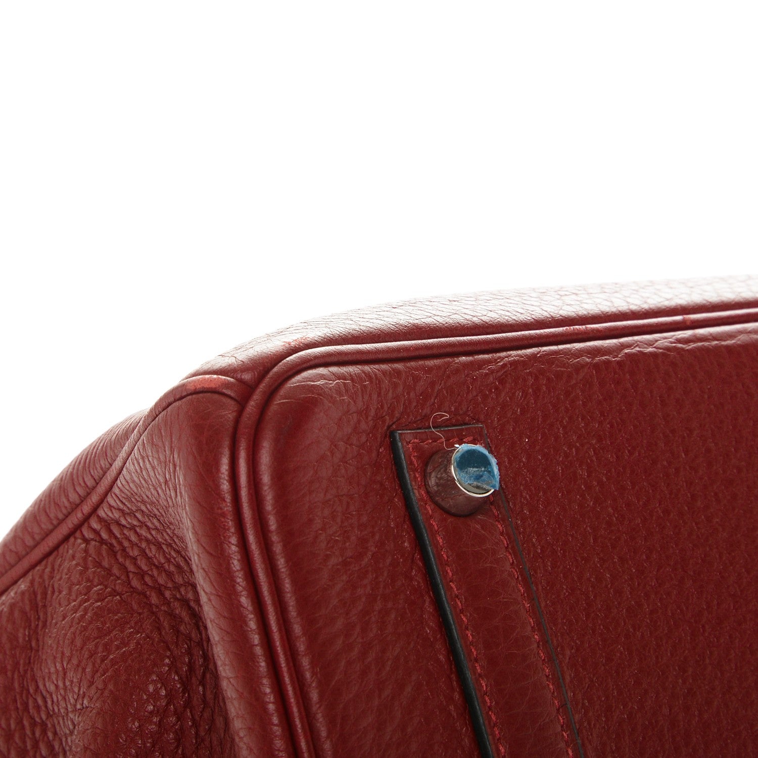 Hermes Taurillon Clemence Birkin 35 Rouge H 11 of 29