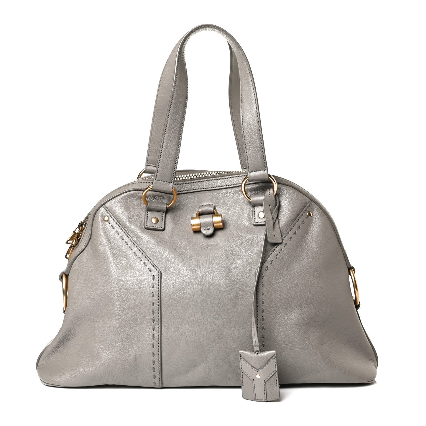 Calfskin Large Muse Gray