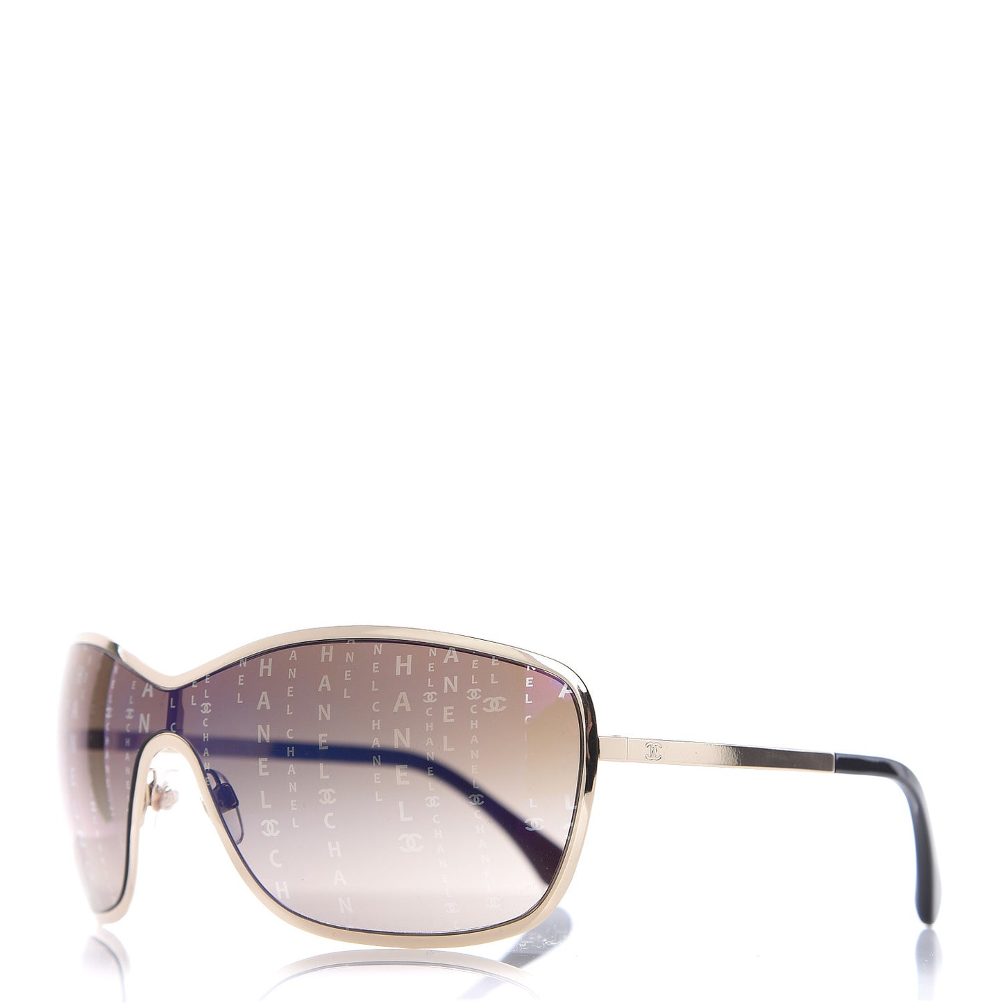 Shield Runway Sunglasses 71212 Gold Brown