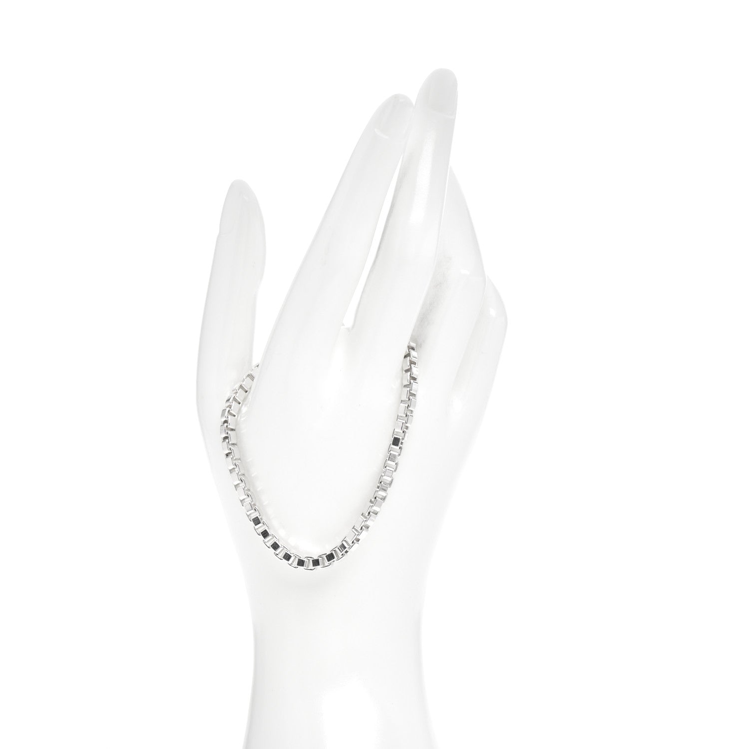 Tiffany Sterling Silver 4mm Venetian Link Bracelet 2 of 4