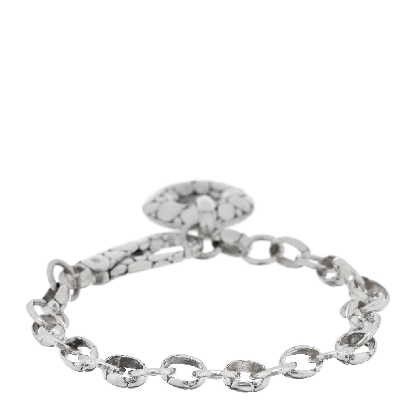 Sterling Silver Kali Pebbled Charm Bracelet