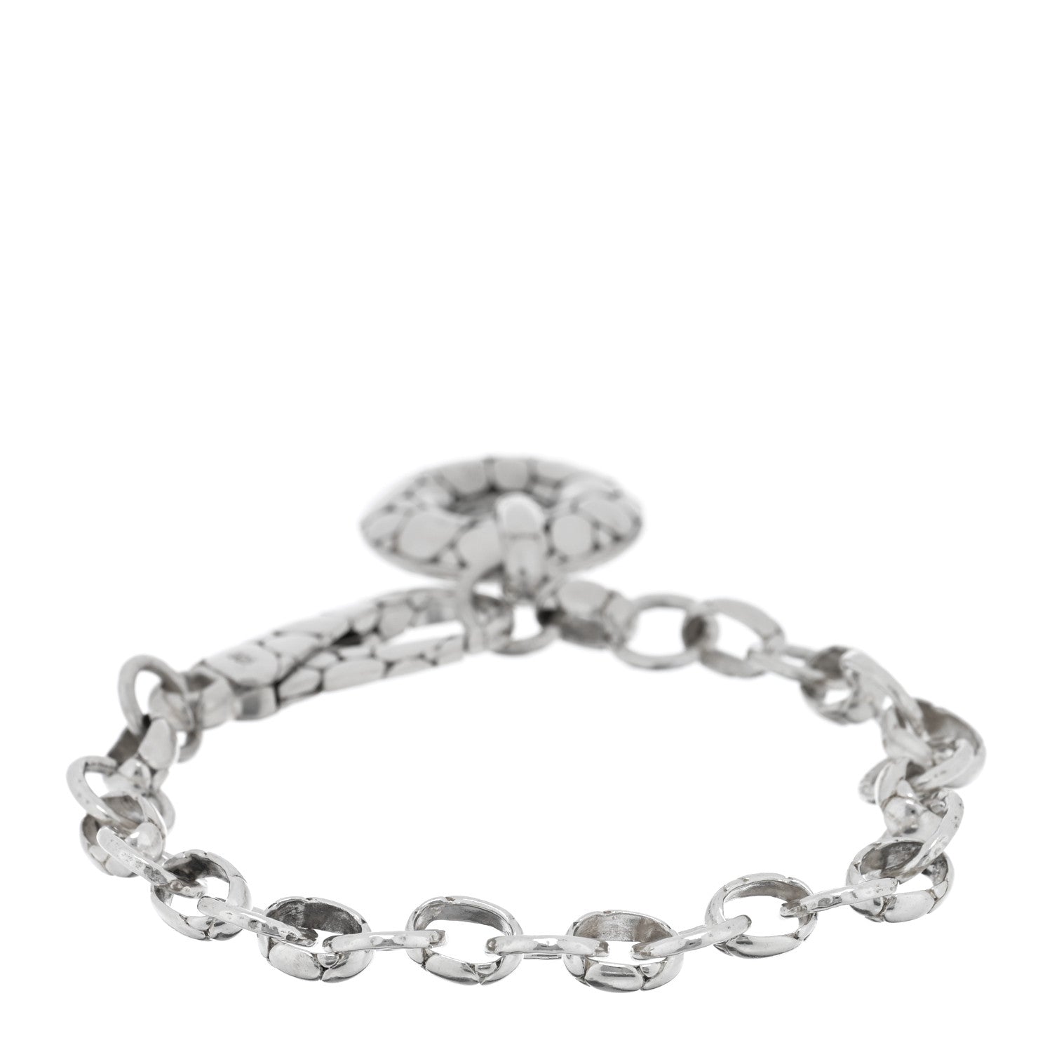 John Hardy Sterling Silver Kali Pebbled Charm Bracelet 2 of 3
