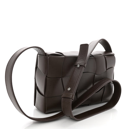 Bottega Veneta Lambskin Maxi Intrecciato Cassette Crossbody Bag Oxblod 3 of 10