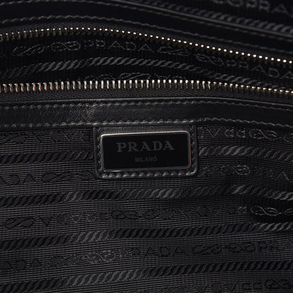 Prada Saffiano Duffle Travel Bag Black 5 of 8